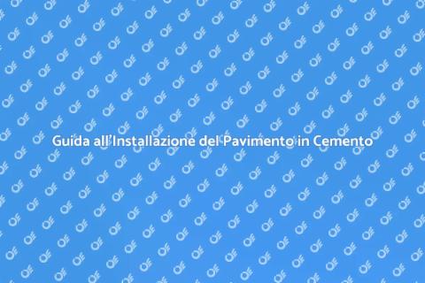 Installare un Pavimento in Cemento