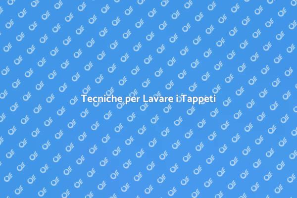 Pulizia Professionale dei Tappeti