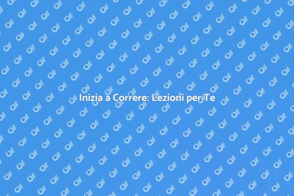 Prendi Lezioni di Corsa e Trasforma la Tua Vita