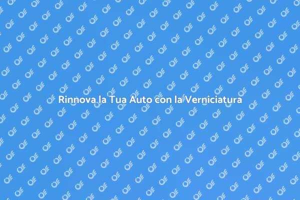 Ristruttura la Tua Carrozzeria Oggi!