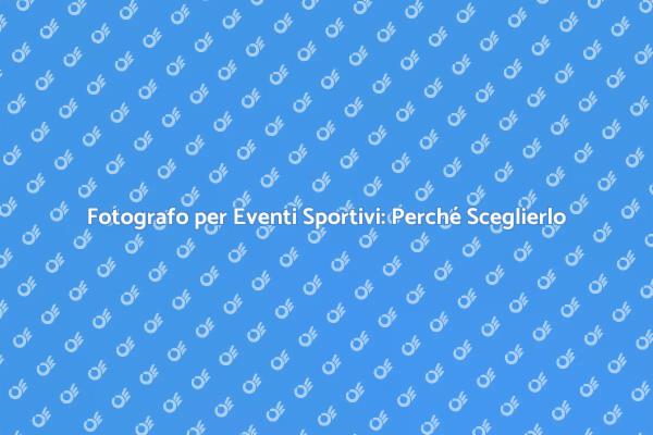 Cattura Ogni Momento del Tuo Evento Sportivo