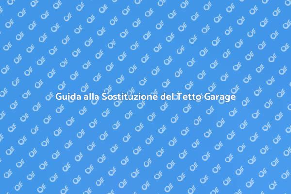 Sostituzione Efficace del Tetto Garage