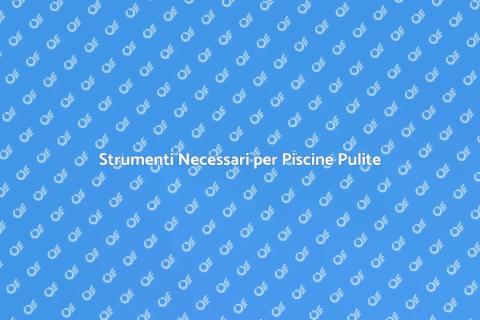 Manutenzione Piscina: Attrezzatura Essenziale