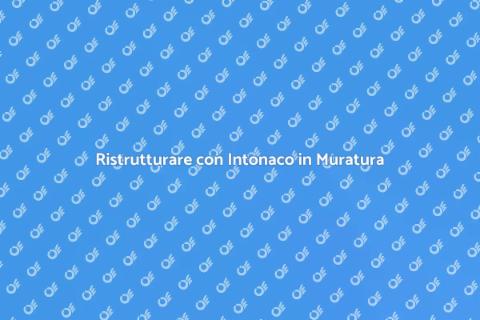 Intonaco per Doccia in Muratura