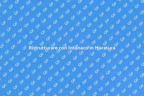 Rinnova il Tuo Bagno con Intonaco