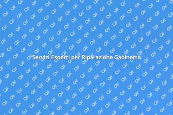 Riparazione Gabinetto: Soluzioni Efficaci