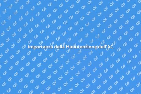 Manutenzione AC nelle Aree Polverose