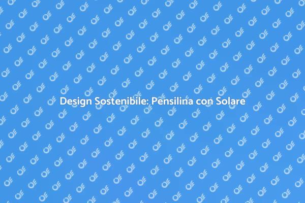Innovazione: Pensilina in Legno Sostenibile