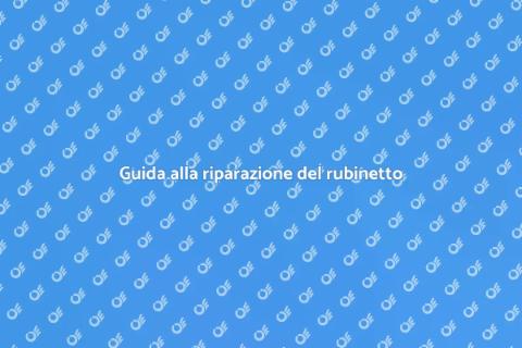 Riparare perdita di rubinetto facilmente