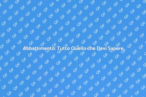 Guida ai Lavori di Abbattimento Sicuri