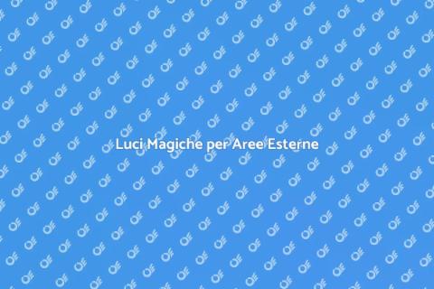 Illuminazione Aree Relax Esterne