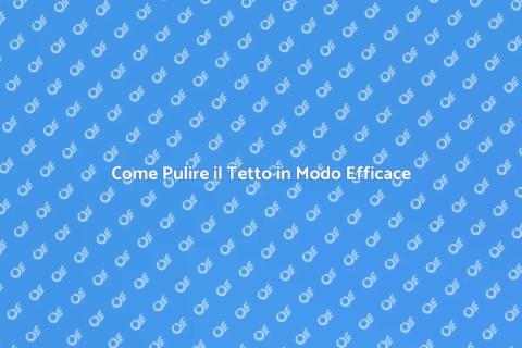 Rimuovere Sporcizia dal Tetto