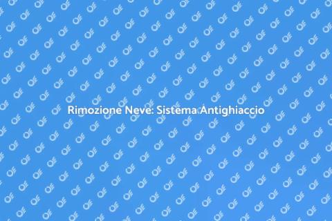 Sistema Antighiaccio per Neve Facile