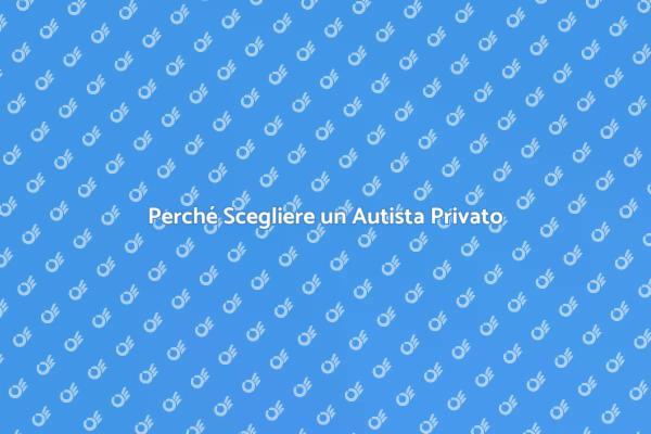 Ingaggia un Autista Privato Oggi!