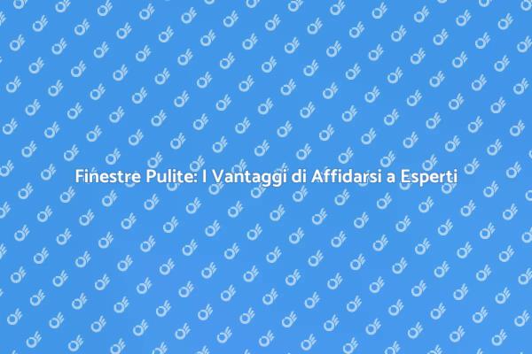 Finestre Splendenti: Scegli i Professionisti