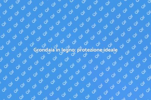 Installazione grondaia in legno