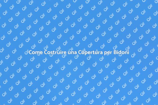 Proteggi i Tuoi Bidoni con Stile
