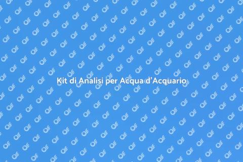 Test Kit per l'Analisi dell'Acqua