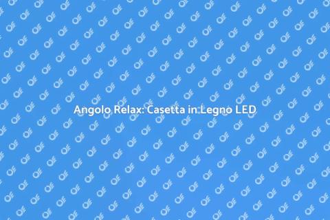 Casetta in Legno da Giardino LED