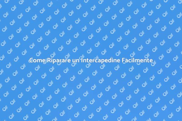 Manutenzione Casa: Riparare l'Intercapedine