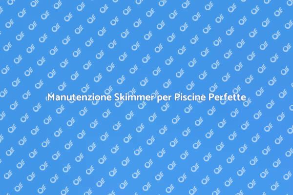 Manutenzione Eccellente per Skimmer Piscine