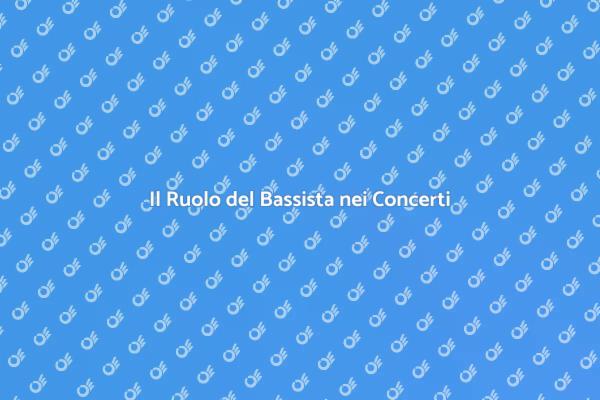 Trasforma il Tuo Concerto con un Bassista