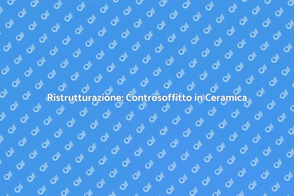 Eleganza e Funzionalità: Controsoffitto