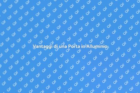 Porta in Alluminio di Alta Qualità
