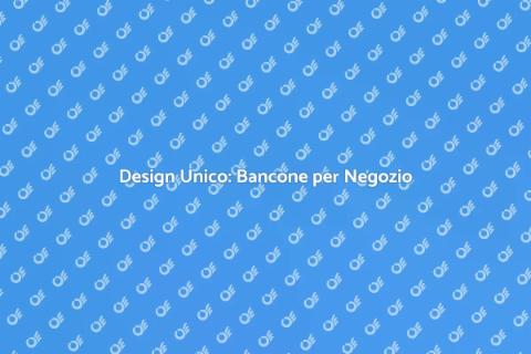 Bancone per Negozio con Fodera
