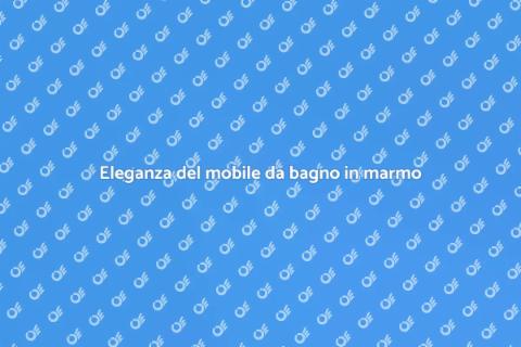Mobile da bagno in marmo su misura