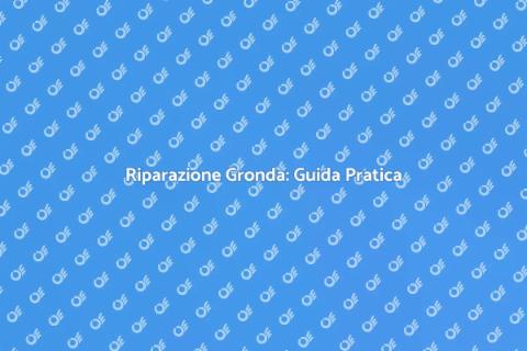 Riparare Gronda Intasata in Casa