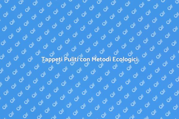 Innovazione nella Pulizia dei Tappeti