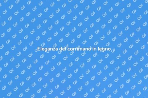 Corrimano in legno per scale eleganti