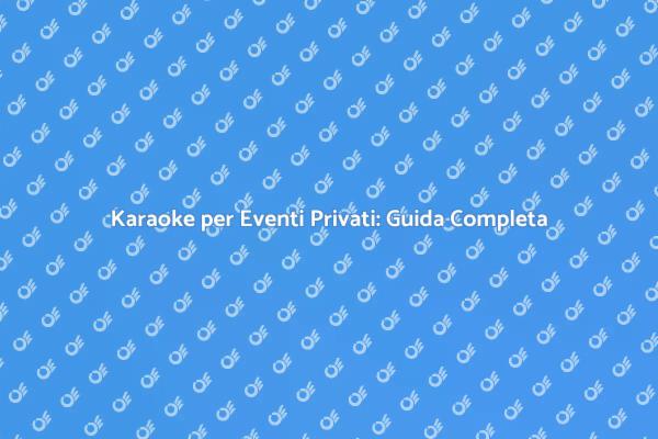 Karaoke: Il Segreto per Eventi Indimenticabili