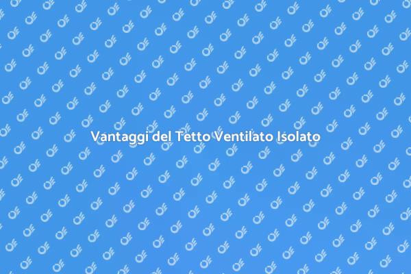 Isolamento Efficiente per Tetti Ventilati