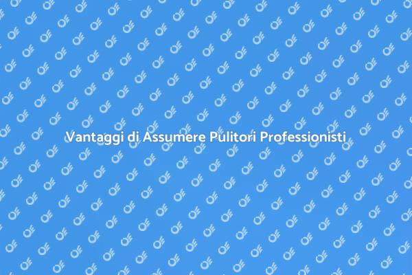 Perché Assumere un Professionista della Pulizia
