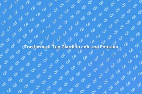 Fontana per Laghetto da Giardino