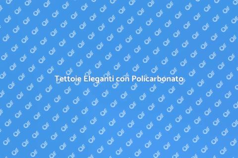 Materiale Policarbonato per Tettoie