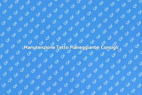 Pulizia Tetto Pianeggiante: Guida