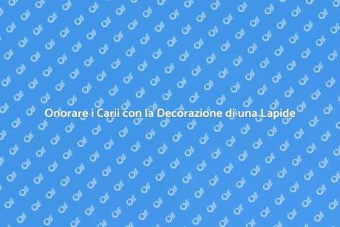Decorazione Elegante di una Lapide