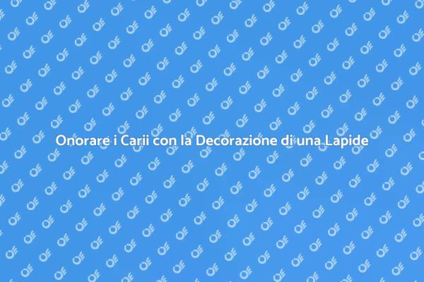 Eleganza nella Decorazione di una Lapide