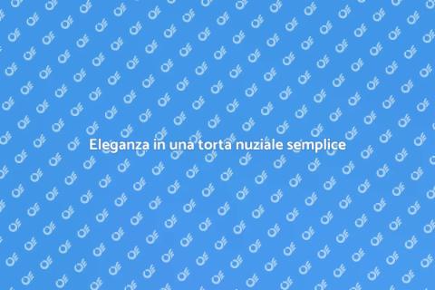 Torta nuziale design minimalista