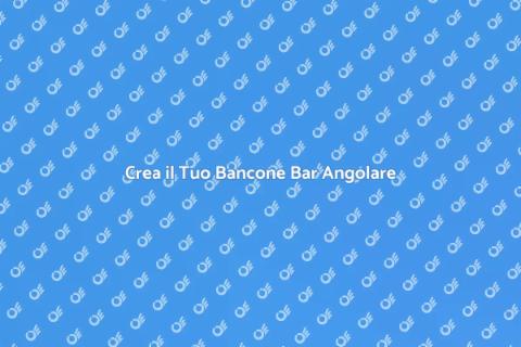 Bancone Bar ad Angolo Personalizzato