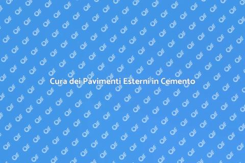 Manutenzione Pavimenti Esterni in Cemento