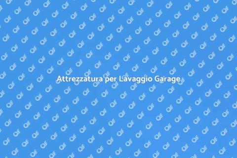 Lavaggio a Pressione per Garage