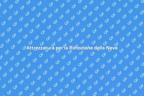 Rimozione Neve: Guida Essenziale