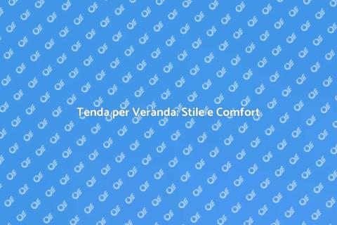 Tenda Elegante per Veranda: Comfort Estivo