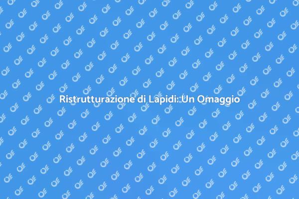Ristrutturare per Ricordare i Cari