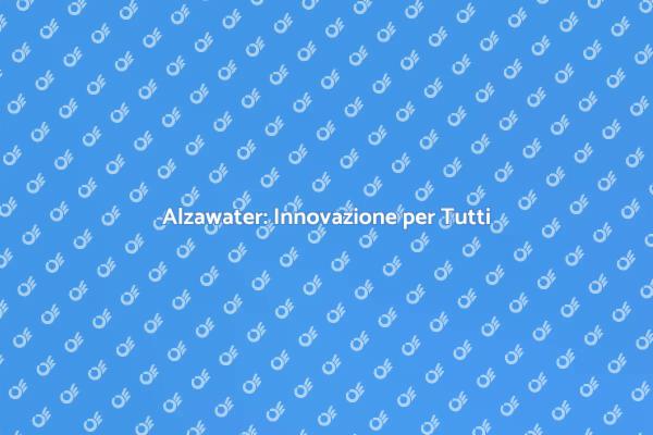 Alzawater: Accessibilità per Ogni Casa