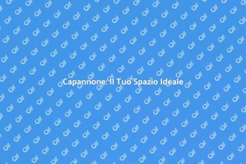 Capannone: Spazio Versatile per Ogni Uso
